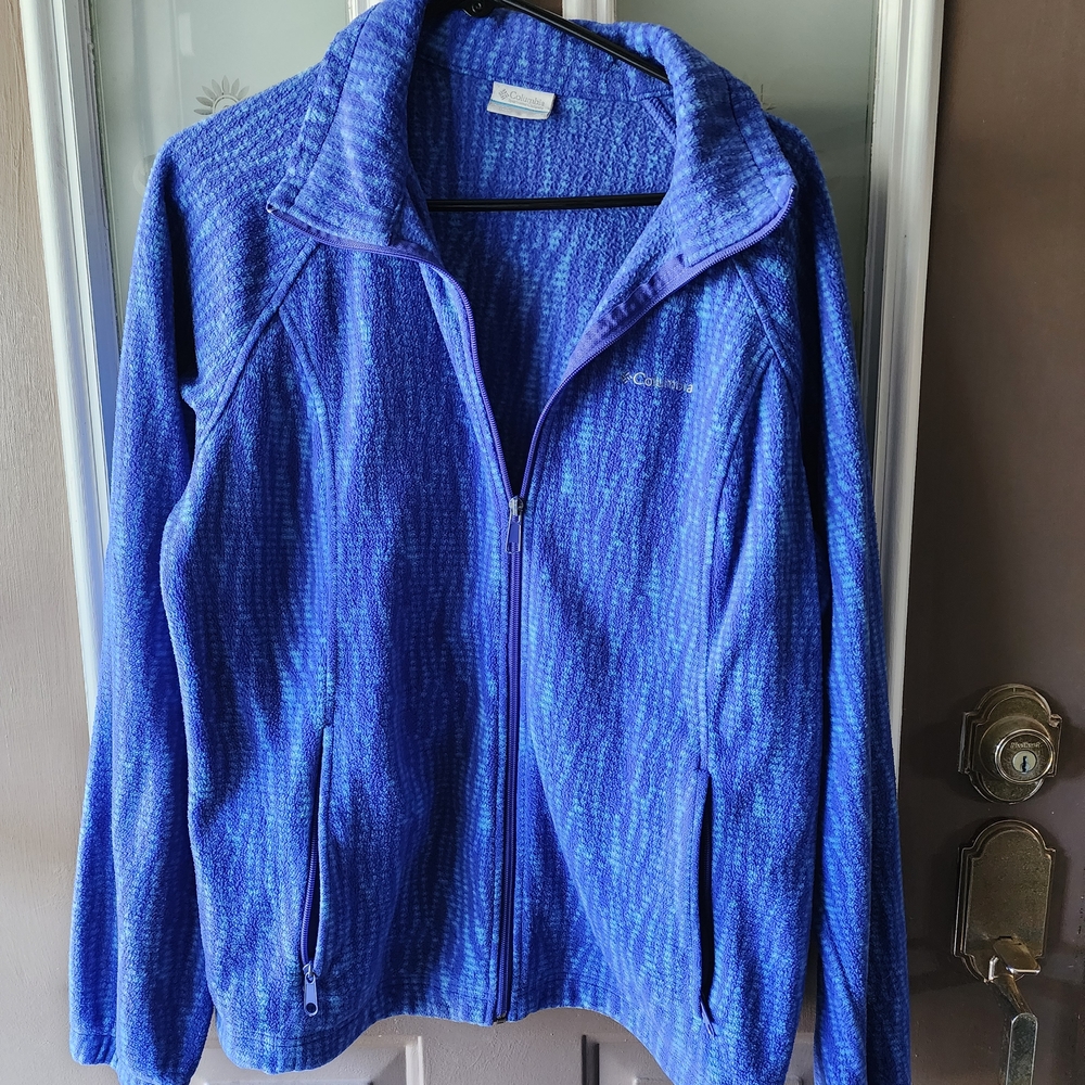 Columbia Blue Full-Zip Jacket